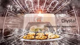  Presentation with cook chef - Amazing PPT layouts having oven so she had scorched backdrop and a coral colored foreground