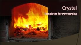  Presentation with fire door - Cool new presentation theme with oven with a metallic door backdrop and a wine colored foreground