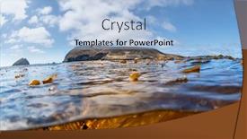  Presentation with island - Slide set enhanced with over-under-image background and a light blue colored foreground