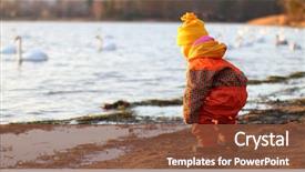  Presentation with winter weather - Presentation design featuring overall for cold weather background and a tawny brown colored foreground