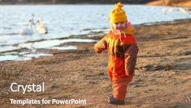  Presentation with winter weather - Amazing presentation theme having overall for cold weather backdrop and a coral colored foreground