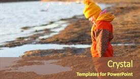  Presentation with winter weather - PPT theme with overall for cold weather background and a tawny brown colored foreground