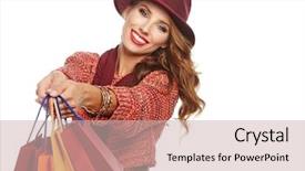  Presentation with arabian woman wearing hijab muslim - Audience pleasing PPT theme consisting of overcoats - woman wearing autumn overcoat holding backdrop and a  colored foreground