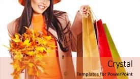  Presentation with arabian woman wearing hijab muslim - Amazing slides having overcoats - woman wearing autumn overcoat backdrop and a  colored foreground