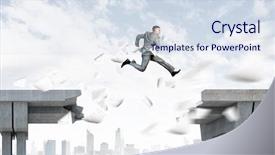  Presentation with overcome - Slide deck enhanced with abstract splashes of water background and a black colored foreground