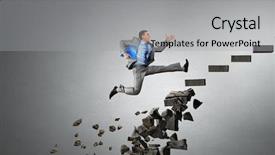  Presentation with challenges - PPT layouts with overcome - up to top overcoming challenges background and a light gray colored foreground