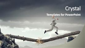  Presentation with overcome - Audience pleasing slide deck consisting of overcome fear of failure mixed backdrop and a dark gray colored foreground