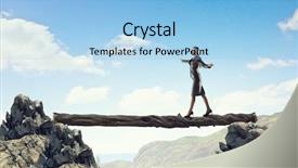  Presentation with overcome - Slide set consisting of overcome fear of failure mixed background and a light blue colored foreground