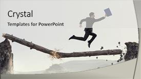  Presentation with overcome - Presentation consisting of overcome fear of failure mixed background and a light gray colored foreground