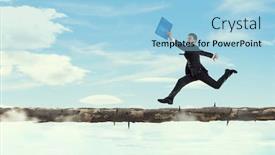  Presentation with overcome - Beautiful slide deck featuring overcome-fear-of-failure-mixed backdrop and a light blue colored foreground