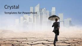  Presentation with overcoming - Presentation theme consisting of overcoming bad times mixed media background and a  colored foreground