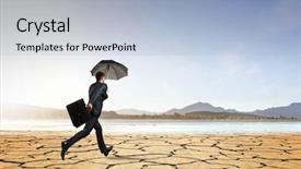  Presentation with overcoming - Audience pleasing PPT theme consisting of overcoming bad times mixed media backdrop and a light blue colored foreground