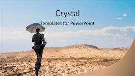  Presentation with overcoming - Presentation theme featuring overcoming bad times mixed media background and a  colored foreground