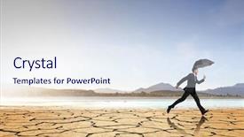  Presentation with overcoming - Slide set with overcoming bad times mixed media background and a sky blue colored foreground