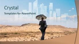  Presentation with overcoming - Cool new PPT theme with overcoming bad times mixed media backdrop and a light blue colored foreground