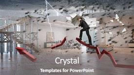  Presentation with overcoming crisis - Cool new PPT layouts with overcoming bad times mixed media backdrop and a  colored foreground