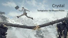  Presentation with failure - Slides consisting of overcoming risk - overcome fear of failure mixed background and a light blue colored foreground