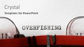  Presentation with overfishing - PPT layouts enhanced with overfishing-word-written background and a  colored foreground