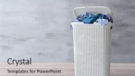  Presentation with dirt dirt texture dirty - PPT layouts having overflowing - basket with dirty laundry background and a light gray colored foreground