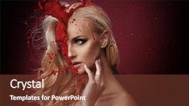  Presentation with genetics and microbiology concept dna - PPT theme having moving coffee background - splashy woman concept background and a tawny brown colored foreground