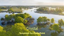  Presentation with overflow - Presentation design with overflow-of-the-river-prypia background and a tawny brown colored foreground