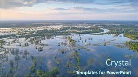  Presentation with overflow - Presentation consisting of overflow-of-the-river-prypia background and a ocean colored foreground