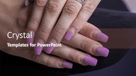  Presentation with correction - PPT layouts consisting of overgrown-manicure-female-hands background and a tawny brown colored foreground