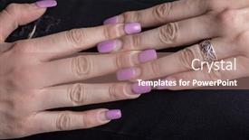  Presentation with correction - Colorful PPT layouts enhanced with overgrown-manicure-female-hands backdrop and a coral colored foreground