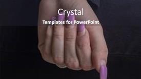  Presentation with correction - Theme featuring overgrown-manicure-female-hands background and a wine colored foreground