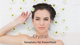  Presentation with salon - Audience pleasing slide deck consisting of overhead-portrait-of-a-beautiful backdrop and a lemonade colored foreground