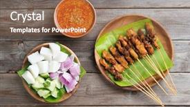  Presentation with sate - Beautiful theme featuring wrought detail of an old door in vilnius lithuania backdrop and a dark gray colored foreground