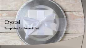  Presentation with anniversary - Audience pleasing slide deck consisting of christmas anniversary or birthday theme backdrop and a lemonade colored foreground