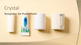  Presentation with wound - Slide set consisting of overhead-view-of-a-wound background and a cream colored foreground