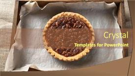  Presentation with parchment paper - PPT layouts enhanced with overhead-view-of-an-pecan background and a  colored foreground