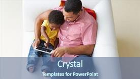  Presentation with catholic father son hoyly spirit - Presentation theme with overhead view of father background and a ocean colored foreground