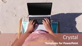  Presentation with retirement - Presentation having overhead-view-of-senior-african background and a coral colored foreground