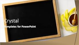  Presentation with view of hong kong - Slide set featuring overhead-view-of-writing-slate background and a  colored foreground