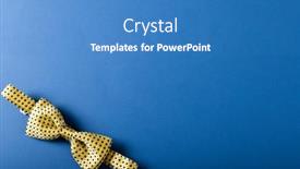  Presentation with blue yellow - PPT theme consisting of overhead-view-of-yellow-bowtie background and a teal colored foreground