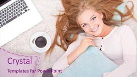  Presentation with carpet - Presentation design featuring paper with chart and graph background and a white colored foreground