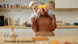  Presentation with lgbtq - Slide deck featuring overjoyed-lgbtq-couple-woman-lovers background and a  colored foreground