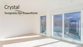  Presentation with grungy white concrete wall - Theme enhanced with overlook - empty room with white walls background and a  colored foreground