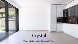  Presentation with nobody - Audience pleasing presentation consisting of overlook - kitchen with large window overlooking backdrop and a sky blue colored foreground