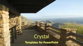  Presentation with overlook - Presentation theme having mesa verde national park background and a tawny brown colored foreground