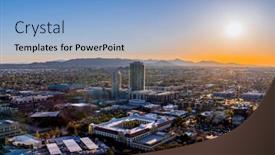  Presentation with overlook - Cool new slide deck with overlook-from-atop-mountain-butte backdrop and a light blue colored foreground