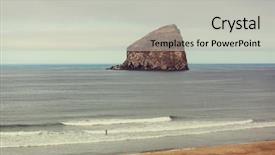  Presentation with pacific northwest - Amazing presentation theme having overlook in the pacific northwest backdrop and a light gray colored foreground