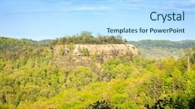  Presentation with overlook - Beautiful slides featuring overlook of ravens rock backdrop and a sky blue colored foreground