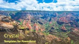  Presentation with overlook - Slide deck having overlook-of-waimea-canyon-during background and a tawny brown colored foreground