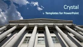  Presentation with salt lake city - PPT theme with overlooking downtown salt lake city background and a ocean colored foreground