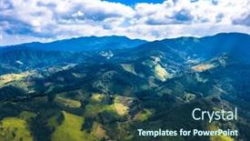  Presentation with thailand - Cool new slide set with overlooking-mountains-in-chiangmai-thailand backdrop and a ocean colored foreground