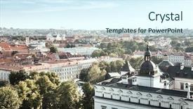  Presentation with jerusalem old city israel david - Colorful slides enhanced with overlooking old town vilnius city backdrop and a sky blue colored foreground